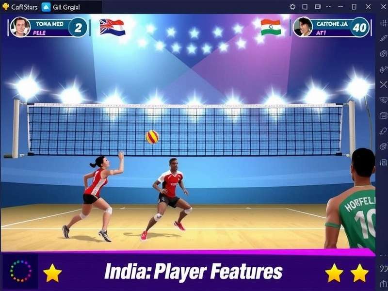 Capital Volley Stars Game Screenshot