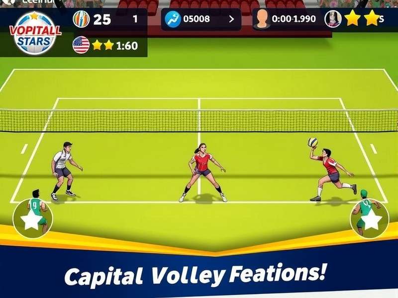 Capital Volley Stars Gameplay Features